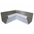 Aluminum inside box corner gutter on a white background
